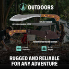 Condor Tool & Knife Outdoor Machete with Walnut Handle
