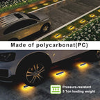 Solar Step Lights Outdoor Waterproof LED Deck, Fence, Stairs, Dock, Patio, Post, Railing, Garden, Backyard, Front Door, Pathway, Driveway, Porch (4 Pack)