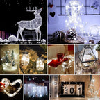 pozzolanas 8 Pack White Battery Operated String Lights - 7ft Waterproof Fairy Lights with 20 LEDs for Home, Mason Jar, Party, Wedding, Halloween, Christmas Decorations