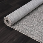Washable Indoor Outdoor Rug 9x12 Weather Resistant Area Rugs Modern Solid for Porch Deck Balcony Backyard Patio Outside Carpet (9 X 12 Silver Grey)