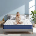 Twin Size Mattress 10 Inch, Twin Mattress in a Box, Hybrid Memory Foam Medium Firm Feel Individual Pocket Springs Matress, Breathable Fabric, Strong Edge Support, Fiberglass Free