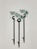 Lawn Treatment Application Stakes & NEW JERSEY Signs (Premium Style Stakes / 500 pc. Pack)