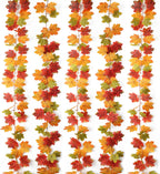 Mizii Fall Decor 5 Packs 390" Artificial Maples Vines Garland Fake Vine Fall Garland Silk Maple Leaves Faux Hanging Plants for Thanksgiving Porch Mantle Fireplace Farmhouse Harvest Decorations (Maple)