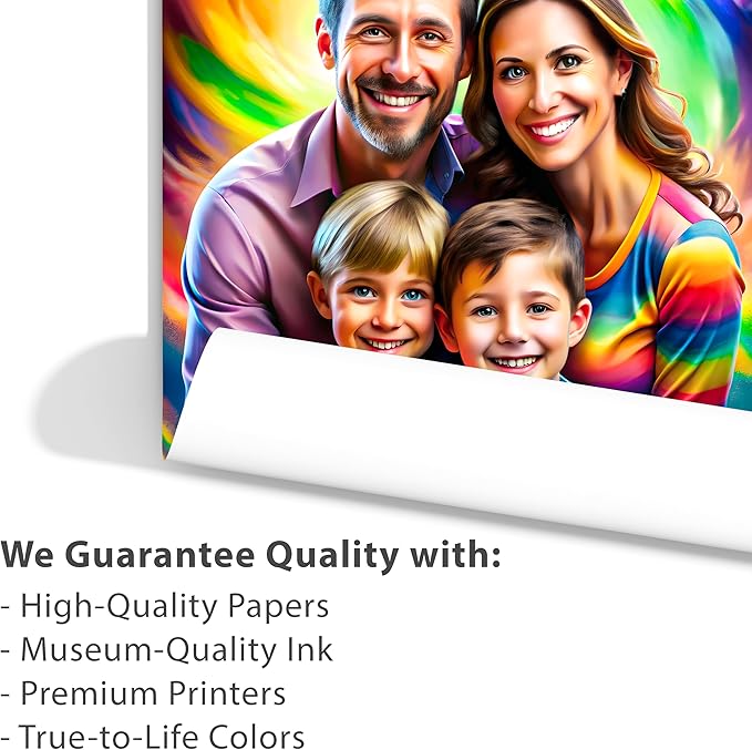 Smile Art Design Custom Poster Print, Personalized Photo to Poster Printing, Wall Art Prints, 8x10 inches