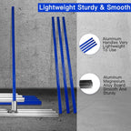 Bull Float Aluminum Magnesium Alloy Concrete Float 48"x8" Round End Board Kit trowel Tool Cement Tools Float Bracket Concrete Tools Finishing With 57" Handle x4 VOYAR
