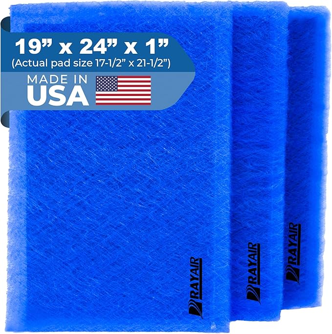 RAYAIR SUPPLY 19x24 Replacement Filter Pads Compatible with Dynamic Air Cleaner (3 Pack) (19x24)