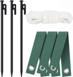 Heavy Duty Steel Tree Stake Kits Tree Stakes and Supports for Leaning Trees Tree Staking and Support Kits for Young Tree Against Bad Weather (1, 12 in)