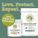 Wholistic Pet Organics Canine Complete - Dog Multivitamin Powder - 8 Oz - Daily Dog Vitamins and Supplements for Homemade Food - Immune System, Skin, Coat & Overall Health - Small and Large Breed