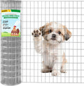 Welded Wire Fence, 5Ft x 50Ft 15Ga Chicken Wire Fencing, Garden Border Fencing Roll Metal Wire Mesh for Yard Vegetable Plant Protection Poultry Netting