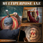 Dream Reach 20.5" Dual-Handed Throwing Axe, Professional Throwing Axes with Wooden Handle, Throwing Hatchet for Adults, Axe Throwing Game
