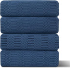 4 Piece Oversized Bath Towels Set 35x70 Inches, Navy Extra Large Soft Bath Sheet Chair Towels 600 GSM Highly Absorbent Quick Dry Towels Set for Bathroom Hotel Spa
