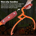 13 Inch Orange Log Tongs, Claw Skidding Tong Logging Skidding Tongs with Non Slip Grip, Log Lifting Tools for Handling, Dragging & Carrying Tool