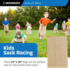 Large Burlap Bags 18" x 30" - Burlap Bags for Planting/Gardening, Plant Covers by Sandbaggy (Pack of 50)