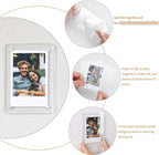 Mini Magnetic Photo Frames for Refrigerator, 2.36x3.54" Acrylic Magnetic Colorful Picture Frames, 2x3 Mini Film Display Compatible with Instax/Polaroid Camera Photo for Fridge/Locker, 6 Pack