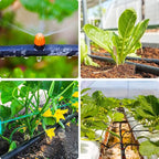 Jayee 50 Pack Drip Irrigation Barbed Coupling Fittings (17mm) for 1/2" Drip Hose(0.600”ID), Sprinkler Tubing Connector for Drip System