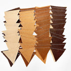 Brown Party Decorations Ombre Brown Felt Hanging Triangle Mini Bunting Pennant Banner Flag for Birthday Baby Shower Wedding Neutral Boho Woodland Safari Western Cowboy Party Classroom Nursery Decor