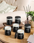 AOOVOO Scented Candles Set - 6 Pack Men Candles for Home Scented, 42 oz Soy Wax, 300 Hour Long Lasting Candle, Soy Candle Gifts Set for Men, Birthday, Valentine, Christmas, Anniversary Present