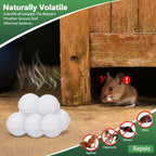 Mouse and Mice Repellent Indoor Outdoor, 10 Packs Moth Balls, Peppermint Balls for Rodent, Long-Lasting Squirrel Repellent, Safe for Human & Pets, Suitable for Home Storage Garage Car RV