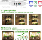 FOXGARDEN Grow Light, Full Spectrum Plant Light Strip for Indoor Plants, 288 LED Bright Grow Lamp with Auto On/Off Timer 4/8/12H, 3 Switch Modes, 10 Dimmable Brightness, 3 Packs