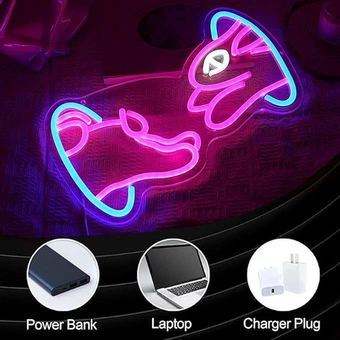 Easter Bunny Neon Sign Trendy Bunny Crossing Hole LED Light Sign for Wall Decor Dimmable Pink Rabbit Neon Light Sign for Bedroom Classroom Bar Man Cave Birthday Party Easter Gift Boy Girl