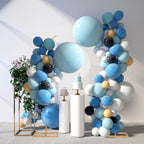 HPC Decor Set of 2 Wedding Arch Backdrop Stand, 8FT, 6.7FT Gold Metal Arch Backdrop Stand for Wedding Ceremony Bridal Baby Shower Birthday Party Garden Floral Balloon Decoration Arch Frame Decor