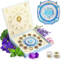 LUSH&DEW Gardening Gift for Women Men, Zodiac Garden Seed Bank, 12 Types Non-GMO Vegetables Flower Seeds in Seed Organizer, Magnetic Gift Box, Witchcraft Supplies, Air Signs Taurus Virgo Capricorn
