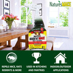 Nature’s MACE Rodent Repellent 5 Gal Concentrate, Covers 10 Acres, Repel Mice & Rats, Keep Mice, Rats & Rodents Out of Home, Garage, Attic, and Crawl Space, Safe to Use Around Children, Pets, & Plants