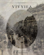 VIYYIEA Gold Framed Wall Art Canvas Print Home Decor for Living Room Classical Cityscape Artwork Wall Decorations Vintage Canvas Prints Parisian Street Bathroom Farmhouse Wall Pictures Office 11x14in