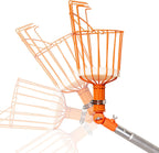 21ft Reaching Fruit Picker with Lightweight Rigid Pole – Patented Compact Foldable Design with Twist on Head – 2 in 1 Combo Pack – MESH Carrying Bag Included