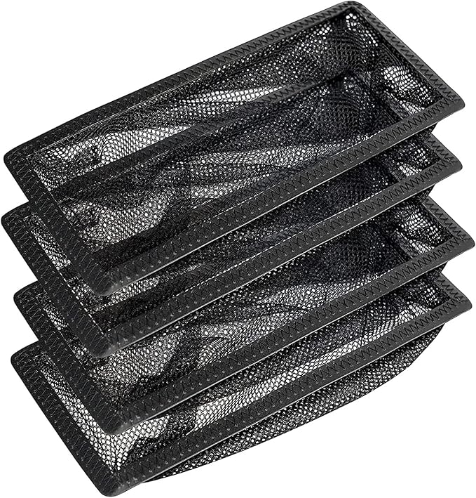 HAAK - Floor Vent Cover Trap, Durable Screen That Attaches Easily to Vent Covers for Home Floor, 4-Pack Air Vent Filters for Trapping Debris, Easy to Install and Remove, 4 x 10 inches Each