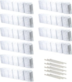 Beuta Landscape Edging | Garden Edging Border | Faux Stone Block XL for Lawn Edging, Flower Beds & Yard Edging – 10 Pack | Each Section Has 6 Blocks 48" L x 4" W x 9.5" H | 30 Spikes | Limewash