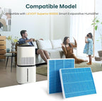 8-Pack 6000S Humidifier Wick Filter Replacement for LEVOIT Superior 6000S Smart Evaporative Humidifier + 4-Pack Top Fill Humidifier Replacement Filters,Efficiently Trap Large Particles & Minerals