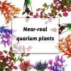 Aquarium Decorations Plants, 10pcs Aquarium Decor Colorful Plants, Fish Tank Accessories, Fish Tank Plant Plastic Decoration for Aquariums
