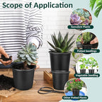 110 Pcs Small Plastic Palnt Pot, 4 5 6 Inch Nursery Pots with Drainage, Seedlings Starter Pots for Plants, Great for Herbs, Cuttings, and Starter Plants (110 pcs, 4 inch)