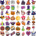 XZENTIRA, 100 PCS Halloween Stickers for Kids Teens Adults, Halloween Cartoon Pumpkin Themed Stickers, Vinyl Waterproof Holiday Party Stickers, Halloween Holiday Party Favors Gifts