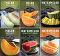 Melon Seeds Variety Pack – 6 Heirloom Cantaloupe, Honeydew & Watermelon Types for Planting – with Honey Rock, Hale’s Best, Tendersweet, Georgia Rattlesnake – Survival Garden Seeds