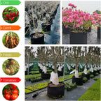 12 Pack Grow Bags 7 Gallon, 300G Heavy Duty Thickened Non-Woven Plant Bag Plant Fabric Pots with Handles Planting Bags, Pot for Plants