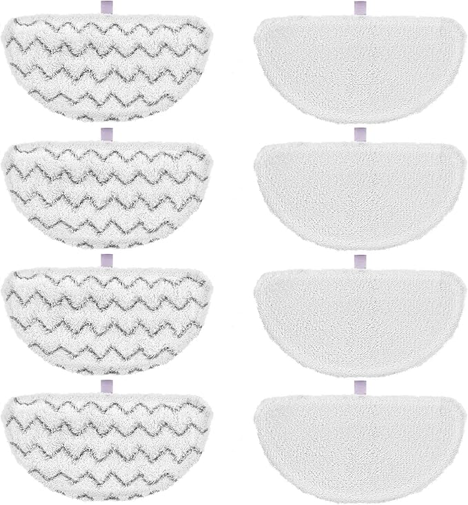 iSingo 1940 for Bissell Steam Mop Pads for Bissell PowerFresh Steam Mop 1806 1544 1440 2075A 2685A 1940W,19404 Series, Replacement Part #5938#203-2633, 8 Pack