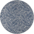 Keen Home Design Terrace Outdoor Round Rug - 5ft Round Washable Indoor/Outdoor Rug for Patio, Kitchen, Balcony, Beach, Garden, Deck and Porch, Size: 5'3" Round