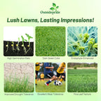 Outsidepride Fireball & Hattrick Rye Grass Seed Blend - 50 Lbs. Wear Tolerant, Fine Leaf Texture Perennial Rye Grass Seeds for Lawn, Sports Turf & More, OptiGrowth Coated for Better Establishment