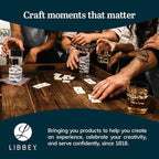 Libbey Flare Tumbler and Rocks Glasses Set, Stylish Lead-Free Drinking Glasses Set of 16, Versatile Dishwasher Safe Kitchen Glassware Set for Parties