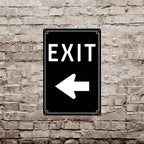 8x12"Exit Sign with Right Arrow - High-Intensity Aluminum Parking Lot Sign, Weatherproof & Fade-Resistant, Ideal for Outdoor & Indoor Use - Curbside Sign