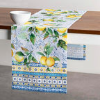 Maison d' Hermine Table Runner 100% Cotton Single Layer Table Runners 108 inches Long Decorative for Home Kitchen Dining Party Baby Shower Wedding Bridal Shower Spring Summer (Citrus, 14.50" x 108")