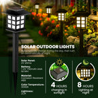 GIGALUMI Solar Garden Lights, 12-Pack – Waterproof Outdoor LED Stake Lights