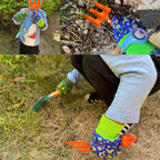 Kids Gardening Tools Set Metal for Kids Hand Shovel Mini Garden Tools for Kids, Safe Toy Gardening Tools for Soil Planting Digging Transplanting 4 Pieces