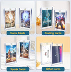 60ct Magnetic Card Holders, 35pt One Touch Card Holder, U-V Protection Hard Plastic Case for Trading Cards, Display Case for Sports, Baseball, Football, Game Cards