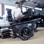 Rubbermaid Commercial Products 8.75 Cubic Foot, All-Weather, Big-Wheel Cart/Yard Cart/Lawn Cart/Wheelbarrow, Yardwork/Landscaping/DIY Projects, Durable/Weather Resistant, Black