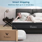 Twin Size Mattresses, 10 Inch Hybrid Memory Foam Individual Pocket Springs Twin Bed Mattress in a Box with Pressure Relief, Motion Isolation, CertiPUR-US, 100 Nights Trial