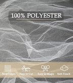White Tulle Fabric 108" x 10 Yards (30FT) Tulle Bolt for Wedding Decoration DIY Tutu Party Backdrop Baby Shower Table Skirts Christmas Gift Wrapping