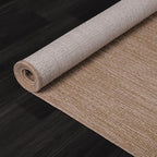 Washable Indoor Outdoor Rug 9x12 Weather Resistant Area Rugs Modern Solid Jute Rug for Porch Deck Balcony Backyard Patio Outside Carpet (9 X 12 Jute Beige)